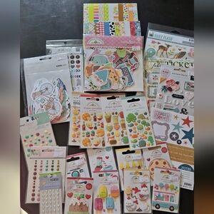 Colorful Scrapbook Sticker Set